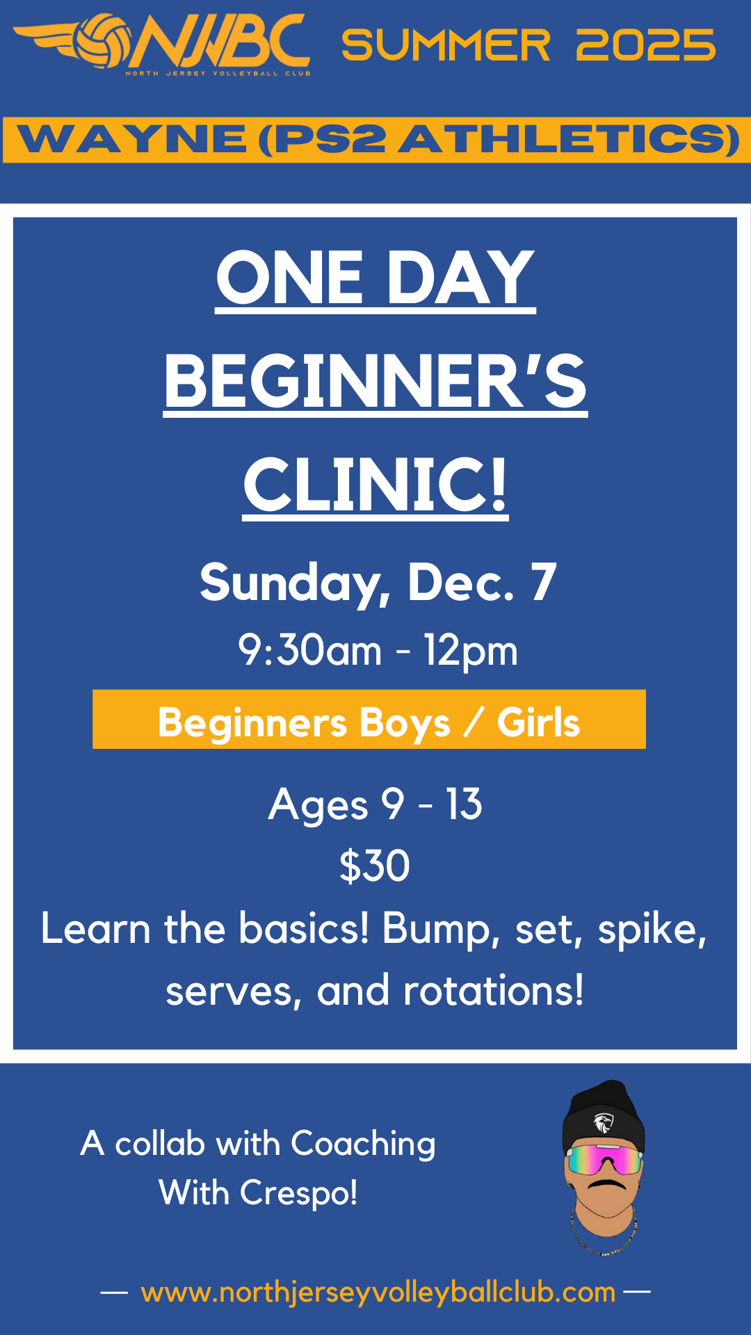 One Day Beginner's Clinic!