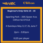 Clifton - Outdoor - Beginner's Only Camp Girls Ages 13-15 - May 3-June 7 (2:00PM - 3:30PM)