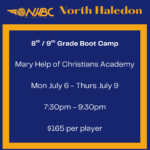 North Haledon - Indoor - 8th / 9th Grade Boot Camp Girls Only - July 6-9 (7:30PM - 9:30PM)